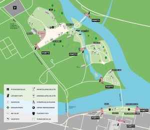 Pori Jazz 2026 festivaalualueen kartta